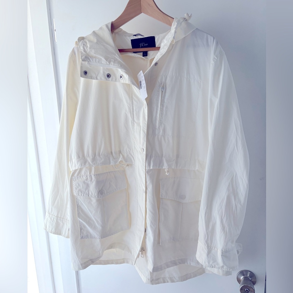 J Crew Cream Jacket size Large